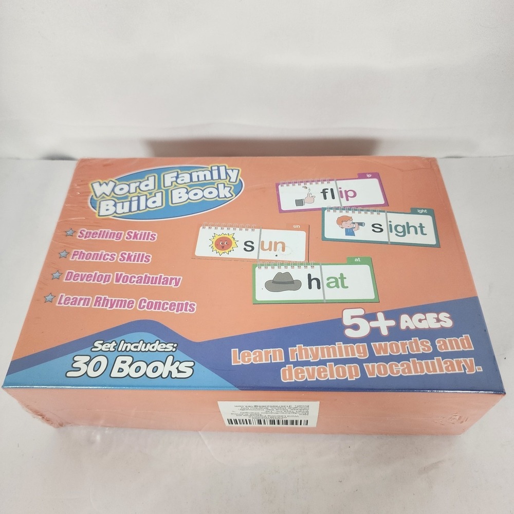 Word Family Build Book Phonics Learning Set 30 Books Sealed Ages 5+